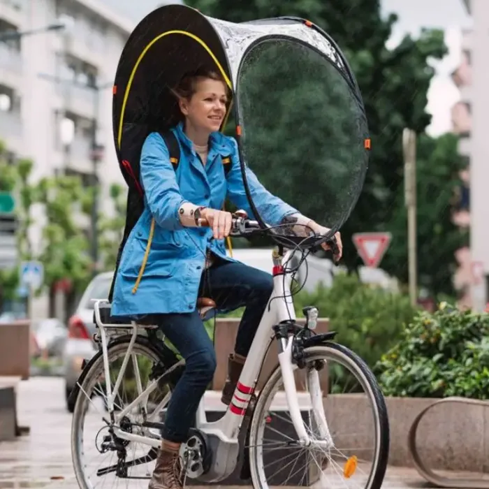 Novelty Umbrellas-Umbrella Heaven Bicycle Umbrella – Bub-up® Rain Protection Cycling Umbrella Cover