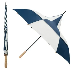 Windproof Golf Umbrellas|Golf Umbrellas-Umbrella Heaven Big Top Blue and White Umbrella