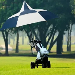 Windproof Golf Umbrellas|Golf Umbrellas-Umbrella Heaven Big Top Blue and White Umbrella