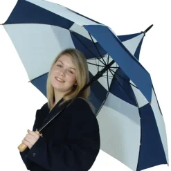 Windproof Golf Umbrellas|Golf Umbrellas-Umbrella Heaven Big Top Blue and White Umbrella