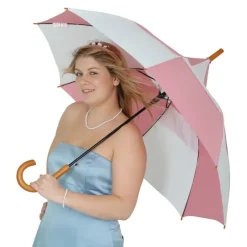 Ladies Vintage Umbrellas|Ladies Vintage Umbrellas-Umbrella Heaven Big Top Ella Pink and White Umbrella