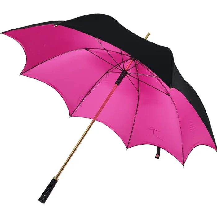 Fashion|Gothic-Umbrella Heaven Black and Pink Gothic-Style Umbrella – ESMERELDA