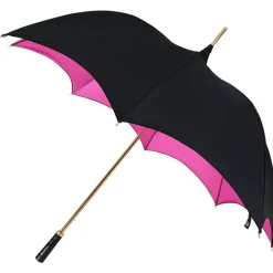 Fashion|Gothic-Umbrella Heaven Black and Pink Gothic-Style Umbrella – ESMERELDA