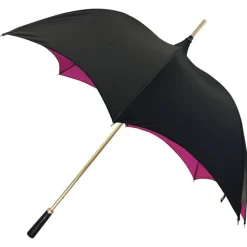 Fashion|Gothic-Umbrella Heaven Black and Pink Gothic-Style Umbrella – ESMERELDA
