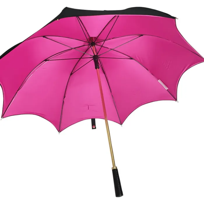 Fashion|Gothic-Umbrella Heaven Black and Pink Gothic-Style Umbrella – ESMERELDA