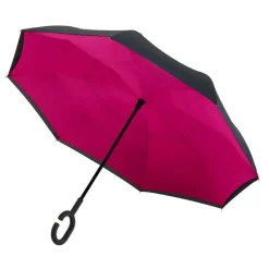 Upside Down Umbrella|Novelty Umbrellas-Umbrella Heaven Black and Pink Inside Out Umbrella