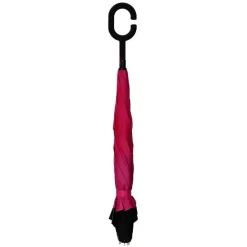Upside Down Umbrella|Novelty Umbrellas-Umbrella Heaven Black and Pink Inside Out Umbrella