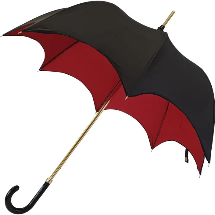 Ladies Vintage Umbrellas|Ladies Vintage Umbrellas-Umbrella Heaven Black and Red Gothic Umbrella – MORGANA