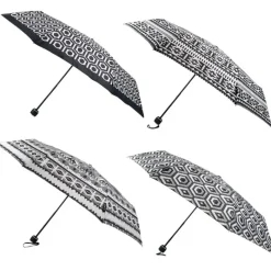 Mens Folding Umbrellas|Fashion-Umbrella Heaven Black and White Compact Umbrellas