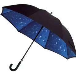 Windproof Umbrellas|Mens Windproof Umbrella-Umbrella Heaven Black Double Canopy Raindrops Walking Umbrella