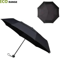Eco Umbrellas|Mens Folding Umbrellas-Umbrella Heaven ECO Compact Umbrella – Folding Black