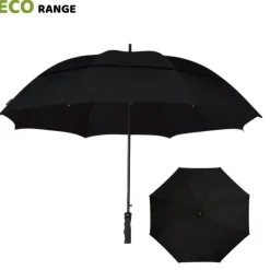 Windproof Golf Umbrellas|Golf Umbrellas-Umbrella Heaven ECO Golf Umbrella – Automatic – Vented – Windproof Black
