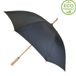 Golf Umbrellas|Eco Umbrellas-Umbrella Heaven Eco Umbrella – ECO GENIUS – Bamboo – Recycled Plastics Black