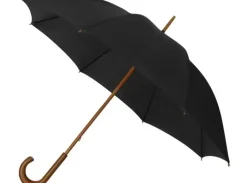 Bridal Umbrellas|Golf Umbrellas-Umbrella Heaven ECO Wood Stick Walking Umbrella – Canopy Made From Recycled Plastics Black