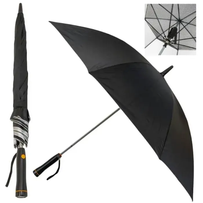 UV Protection Walking Umbrellas|Novelty Umbrellas-Umbrella Heaven Black Electric Fan Umbrella – with UV Protection