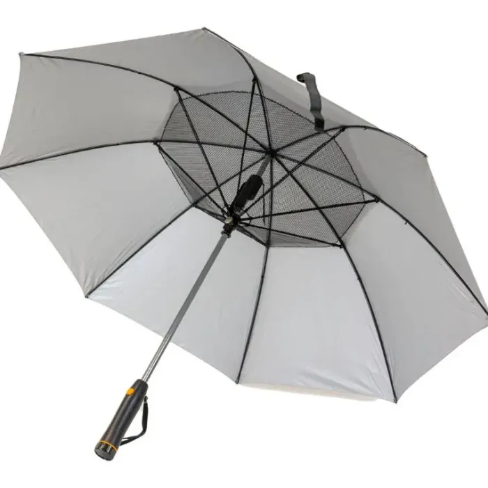 UV Protection Walking Umbrellas|Novelty Umbrellas-Umbrella Heaven Black Electric Fan Umbrella – with UV Protection