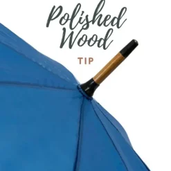 Mens Walking Umbrellas|Ladies Walking-Umbrella Heaven Wood Stick Umbrella Blue