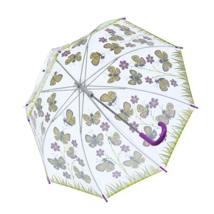 Kids Dome Umbrella|Girls Umbrellas-Umbrella Heaven BUTTERFLIES PVC Childrens Umbrella