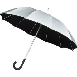 UV Protection Walking Umbrellas|Mens Walking Umbrellas-Umbrella Heaven Cambridge Walker Silver UV Sun Umbrella