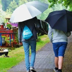 UV Protection Walking Umbrellas|Mens Walking Umbrellas-Umbrella Heaven Cambridge Walker Silver UV Sun Umbrella