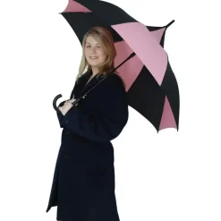 Bridal Umbrellas|Windproof Umbrellas-Umbrella Heaven Candice Pink and Black Pagoda Umbrella