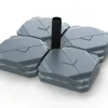 Umbrella / Parasol Bases|Garden Parasols-Umbrella Heaven Cantilever Parasol Base Tiles – water/sand fillable, 160kg (8 Slabs)