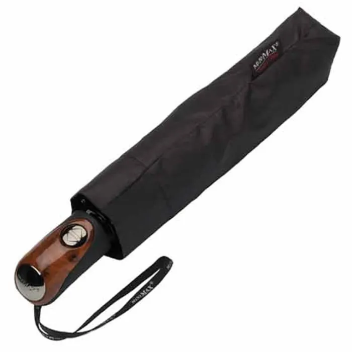 Mens Folding Umbrellas|Ladies Compact-Umbrella Heaven City Compact CLASSIC Auto Open and Close Umbrella Black