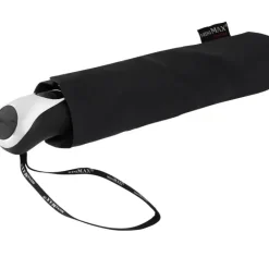 Mens Folding Umbrellas|Ladies Compact-Umbrella Heaven City Compact SILVER Auto Open and Close Umbrella Black