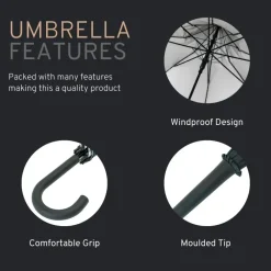 Mens Windproof Umbrella|Mens Walking Umbrellas-Umbrella Heaven Classic Pagoda Umbrella Black