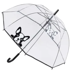 Animal, Birds & Butterfly Art|Dome Umbrellas-Umbrella Heaven Dome French Bulldog Umbrella Clear