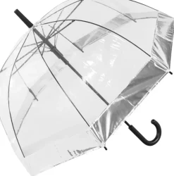 Dome Umbrellas|Ladies Walking-Umbrella Heaven Clear Dome Umbrella with Metallic Border – choice of 3 colours