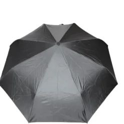 Mens Folding Umbrellas|Special Offers-Umbrella Heaven Commuter’s Crook Handle Compact Umbrella Black