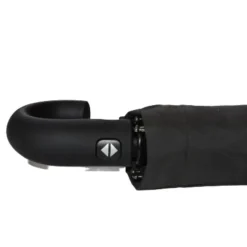 Mens Folding Umbrellas|Special Offers-Umbrella Heaven Commuter’s Crook Handle Compact Umbrella Black