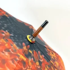 Bridal Umbrellas|Fashion-Umbrella Heaven Double Canopy Auto Open Orange Flower Umbrella
