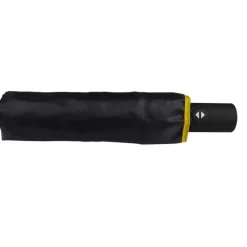 Mens Folding Umbrellas|Special Offers-Umbrella Heaven Double Canopy Compact Umbrella – black outer / yellow inner
