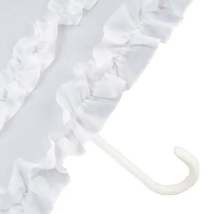 Bridal Umbrellas|Ladies Vintage Umbrellas-Umbrella Heaven Double Frilled Umbrella White