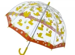Kids Dome Umbrella|Boys Umbrellas-Umbrella Heaven DUCKS PVC Kids Umbrella