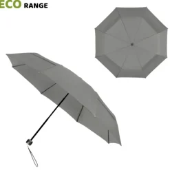 Eco Umbrellas|Mens Folding Umbrellas-Umbrella Heaven ECO Compact Umbrella – Folding | Grey