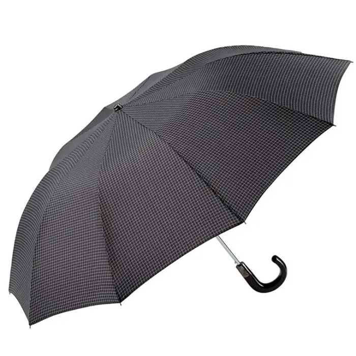 Mens Designer Umbrellas|Mens Folding Umbrellas-Umbrella Heaven Ezpeleta Large Folding Automatic Crook Handle Umbrella