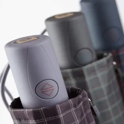 Mens Designer Umbrellas|Mens Folding Umbrellas-Umbrella Heaven Ezpeleta Mens Grid Patterned Umbrella