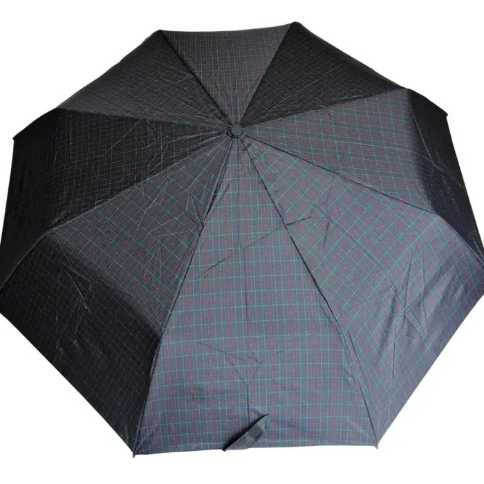 Mens Designer Umbrellas|Mens Folding Umbrellas-Umbrella Heaven Ezpeleta Mens Grid Patterned Umbrella