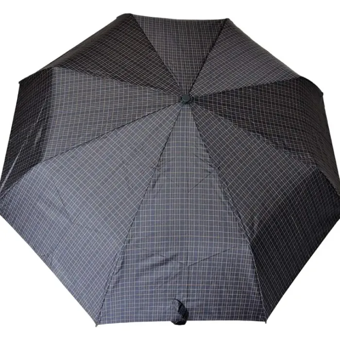 Mens Designer Umbrellas|Mens Folding Umbrellas-Umbrella Heaven Ezpeleta Mens Grid Patterned Umbrella