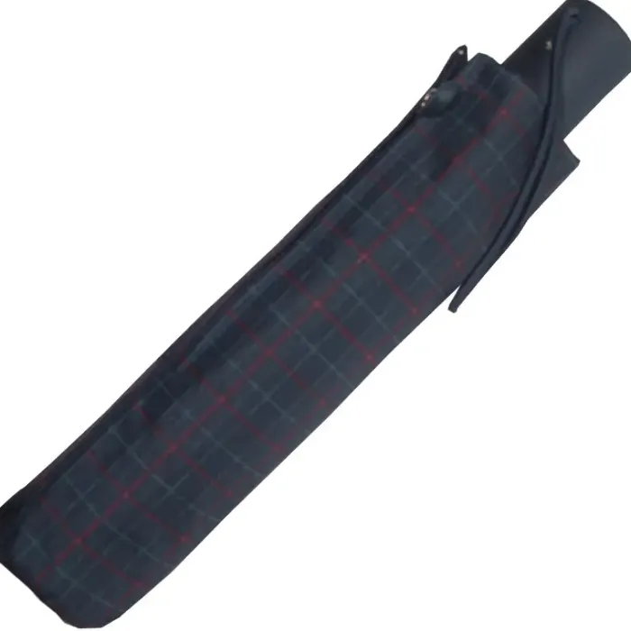 Mens Designer Umbrellas|Mens Folding Umbrellas-Umbrella Heaven Ezpeleta Mens Grid Patterned Umbrella