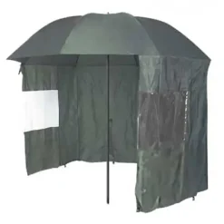 Fishing Umbrellas|Beach Parasols-Umbrella Heaven Fishing Umbrella with Shelter Designed by Rob McAlister Ltd Green