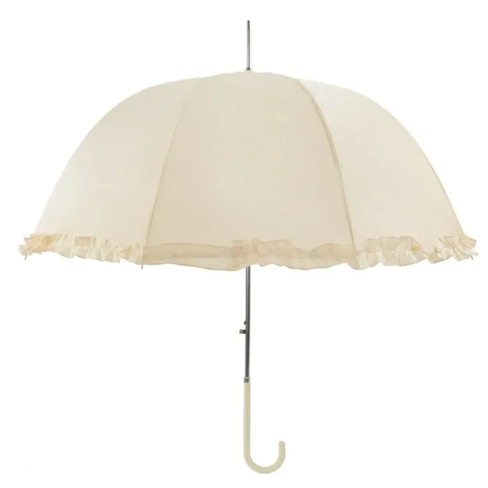 Bridal Umbrellas|Frilly Umbrellas-Umbrella Heaven Frilly Ivory Walking Umbrella