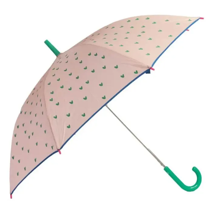 Girls Umbrellas-Umbrella Heaven Girls Pink Umbrella – Heart Print