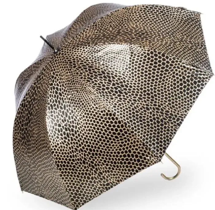 UV Protection Walking Umbrellas|Animal, Birds & Butterfly Art-Umbrella Heaven Snakeskin Umbrella – UV Protective Gold