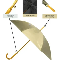 Bridal Umbrellas|UV Protection Walking Umbrellas-Umbrella Heaven Umbrella – Metallic Umbrella – UV Protective Gold