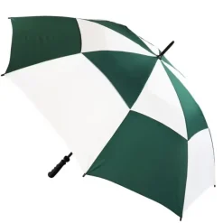 Golf Umbrellas|Windproof Golf Umbrellas-Umbrella Heaven Green and White vented Golf Umbrella Green/White