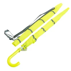 Hi Vis Safety Umbrellas|Boys Umbrellas-Umbrella Heaven Hi-Vis Umbrella – Child Safe Hi Vis Yellow Safety Umbrella